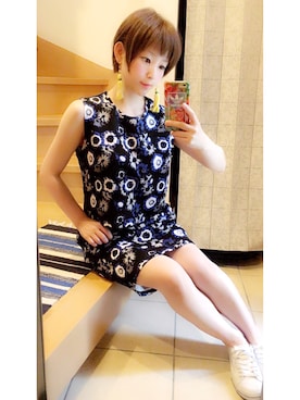 「アイテム（ピアス（両耳用））」を使った、チャオズさん（レディース・148cm・30代）の夏コーディネート