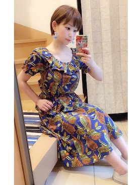「アイテム（ピアス（両耳用））」を使った、チャオズさん（レディース・148cm・30代）の夏コーディネート