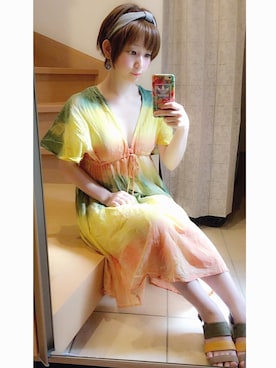 「アイテム（ピアス（両耳用））」を使った、チャオズさん（レディース・148cm・30代）の夏コーディネート