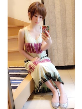 「アイテム（ピアス（両耳用））」を使った、チャオズさん（レディース・148cm・30代）の夏コーディネート