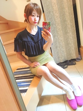 「SpRay PREMIUM（スプレイプレミアム）のアイテム（Tシャツ/カットソー）」を使った、チャオズさん（レディース・148cm）の秋コーディネート