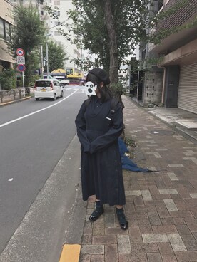 「wearhalloween2017」｜「アイテム（ジャンパースカート）」を使った、マミさん（レディース・156cm）の秋コーディネート
