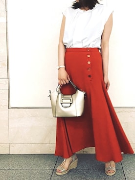 「YECCA VECCA（イェッカヴェッカ）のアイテム（パンプス）」を使った、R..さん（レディース・149cm）の夏コーディネート