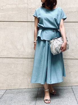 「YECCA VECCA（イェッカヴェッカ）のアイテム（ワンピース/ドレス）」を使った、R..さん（レディース・149cm）の夏コーディネート