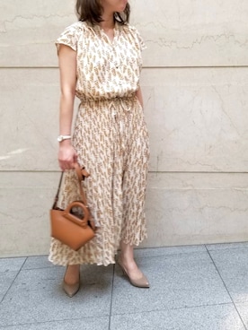 「YECCA VECCA（イェッカヴェッカ）のアイテム（ワンピース/ドレス）」を使った、R..さん（レディース・149cm）の夏コーディネート