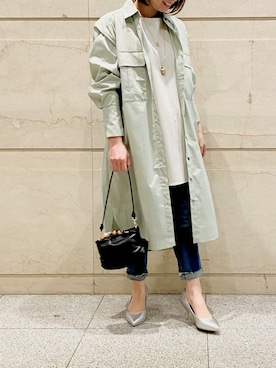 「YECCA VECCA（イェッカヴェッカ）のアイテム（パンプス）」を使った、R..さん（レディース・149cm）の春コーディネート