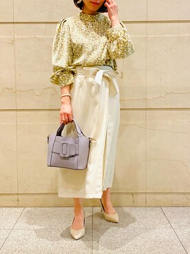 「YECCA VECCA（イェッカヴェッカ）のアイテム（パンプス）」を使った、R..さん（レディース・149cm）の春コーディネート