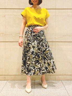 「YECCA VECCA（イェッカヴェッカ）のアイテム（パンプス）」を使った、R..さん（レディース・149cm）の春コーディネート