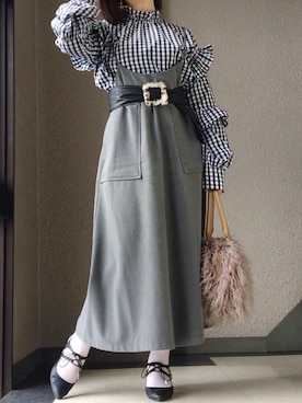 愛さん（レディース・155cm）の春コーディネート