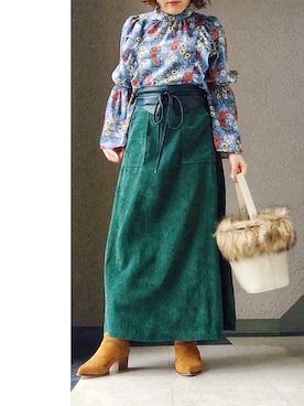 愛さん（レディース・155cm）の春コーディネート