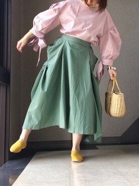 愛さん（レディース・155cm）の春コーディネート