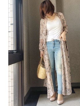 愛さん（レディース・155cm）の春コーディネート