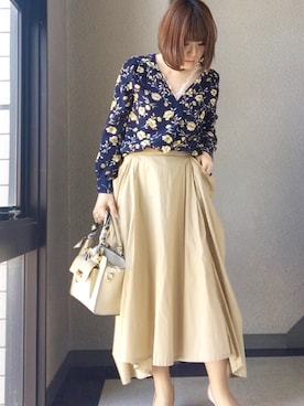 愛さん（レディース・155cm）の春コーディネート