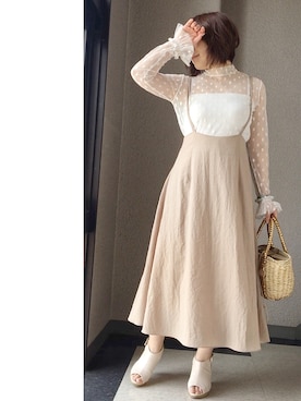 愛さん（レディース・155cm）の春コーディネート