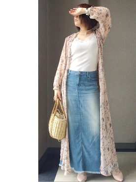 愛さん（レディース・155cm）の春コーディネート