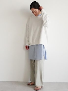 「OUTERSUNSET（アウターサンセット）のアイテム」を使った、kurimotoさん（レディース・158cm）の春コーディネート