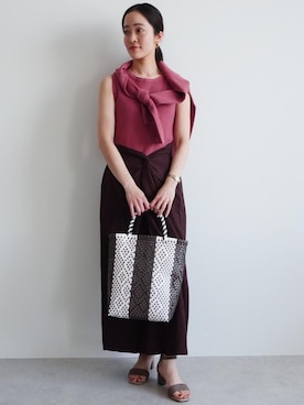 「OUTERSUNSET（アウターサンセット）のアイテム」を使った、kurimotoさん（レディース・158cm）の春コーディネート