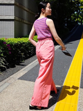 「☆この夏取り入れたいアメスリトップス」｜kurimotoさん（レディース・158cm）の夏コーディネート