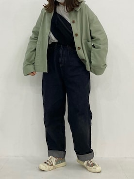 「Mos（モス）のアイテム」を使った、ヒカルさん（レディース・154cm）の春コーディネート