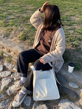 「Mos（モス）のアイテム」を使った、ヒカルさん（レディース・154cm）の春コーディネート