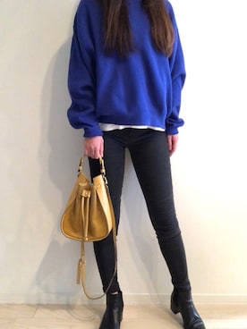 「ILIMA（イリマ）のアイテム（ブーツ）」を使った、imoanさん（レディース・165cm）の秋コーディネート