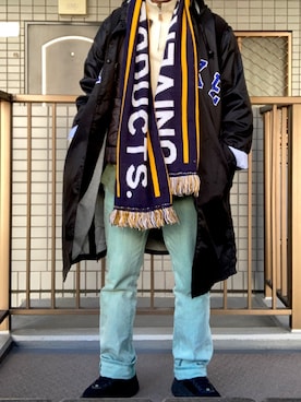 「スポーツ」｜「アイテム（その他アウター）」を使った、マーマレードさん（メンズ・168cm）の冬コーディネート