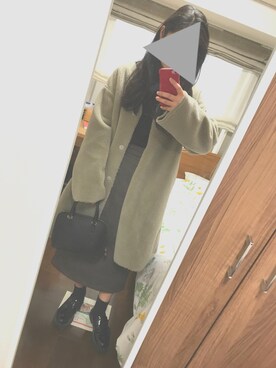 「アイテム（ムートンコート）」を使った、Toukoさん（レディース・156cm・10代）の冬コーディネート