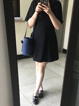 「Milkcocoaのアイテム（スカート、ブラック系）」を使った、sharonwyfさん（レディース・160cm）の春コーディネート