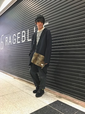 「カジュアルコーデ」｜「アイテム（テーラードジャケット）」を使った、いのうえさん（メンズ・165cm）の秋コーディネート