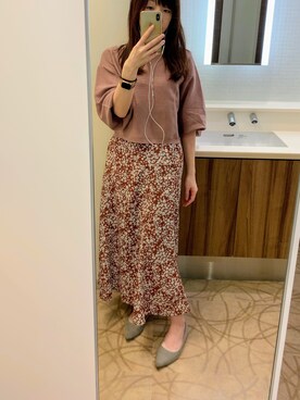 「ブラウンコーデ」｜「アイテム（アンサンブル）」を使った、Sirichanさん（レディース・163cm）の夏コーディネート
