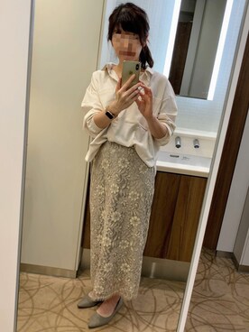 《最終価格》美品♡イエナ♡ニュアンスレースタイトスカート