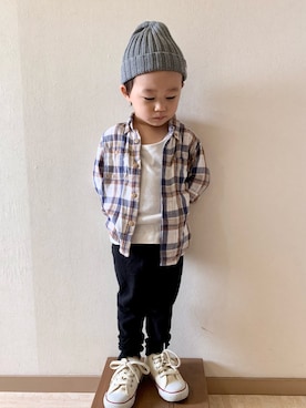 「babyGAP（babyGAP）のアイテム（トップス）」を使った、rittanさん（キッズ・90cm）の春コーディネート