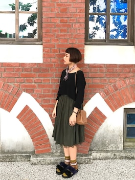 「SENSE OF PLACE by URBAN RESEARCH（センスオブプレイスバイアーバンリサーチ）のアイテム（財布/小物）」を使った、パピサラさん（レディース・162cm）の冬コーディネート