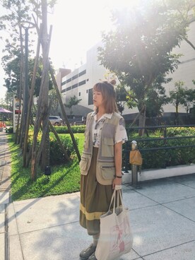「三井アウトレット」｜パピサラさん（レディース・162cm）の秋コーディネート