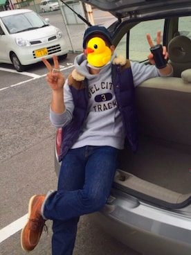 「ドラフトリーバイス」｜「アイテム（キャップ）」を使った、修平さん（メンズ・168cm）の秋コーディネート