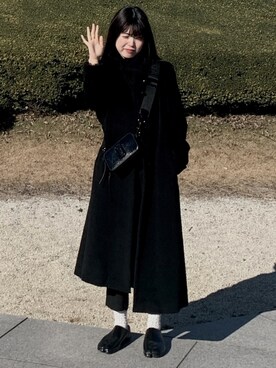 「マルジェラ」｜「アイテム（スリッポン）」を使った、Nさん（レディース・163cm）の冬コーディネート