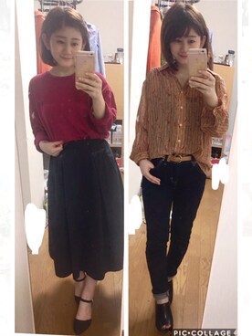 「Lee（リー）のアイテム（パンツ）」を使った、Natsuka Wakingさん（レディース・142cm）の春コーディネート