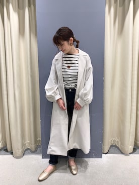 「でにむ」｜「アイテム（バレエシューズ）」を使った、yuzuさん（レディース・162cm）の春コーディネート