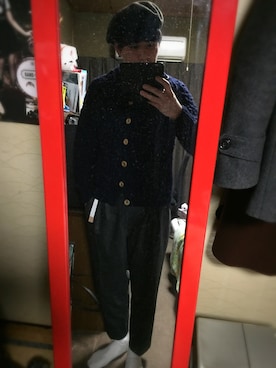 「DISCOVERED（ディスカバード）のアイテム（スラックス）」を使った、ちょさん（メンズ・170cm）の冬コーディネート