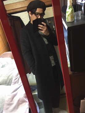 「DISCOVERED（ディスカバード）のアイテム（スラックス）」を使った、ちょさん（メンズ・170cm）の冬コーディネート