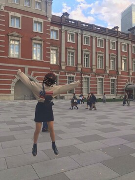 「OZOC（オゾック）のアイテム（ローファー）」を使った、ゆいさん（レディース・162cm）の秋コーディネート