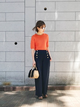 「laboratory work（ラボラトリーワーク）のアイテム」を使った、kanaさん（レディース・160cm）の春コーディネート