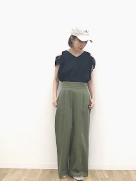 「laboratory work（ラボラトリーワーク）のアイテム」を使った、kanaさん（レディース・160cm）の春コーディネート