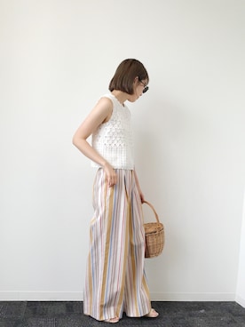 「laboratory work（ラボラトリーワーク）のアイテム」を使った、kanaさん（レディース・160cm）の春コーディネート