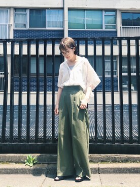 「laboratory work（ラボラトリーワーク）のアイテム」を使った、kanaさん（レディース・160cm）の夏コーディネート