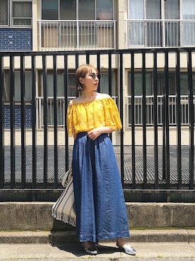 「laboratory work（ラボラトリーワーク）のアイテム」を使った、kanaさん（レディース・160cm）の夏コーディネート