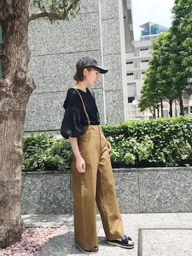 「laboratory work（ラボラトリーワーク）のアイテム」を使った、kanaさん（レディース・160cm）の夏コーディネート