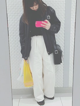 「PAR ICI」｜「アイテム（その他シューズ）」を使った、nacoさん（レディース・157cm）の冬コーディネート