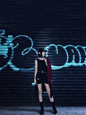 「Slightly Numb（スライトリーナム）のアイテム」を使った、x_x.29 さん（レディース・157cm）の冬コーディネート