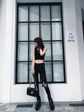 「Slightly Numb（スライトリーナム）のアイテム」を使った、x_x.29 さん（レディース・157cm）の冬コーディネート